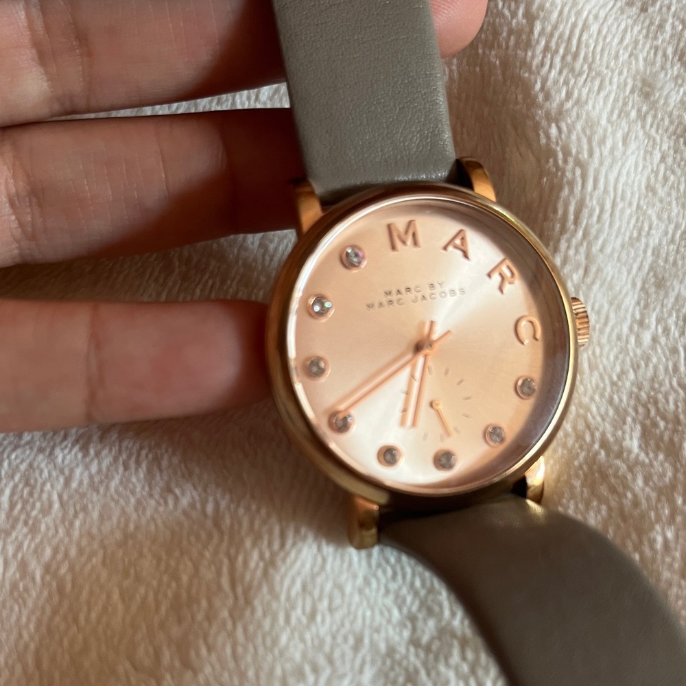 Marc Jacobs Gold and Tan Women's Watch